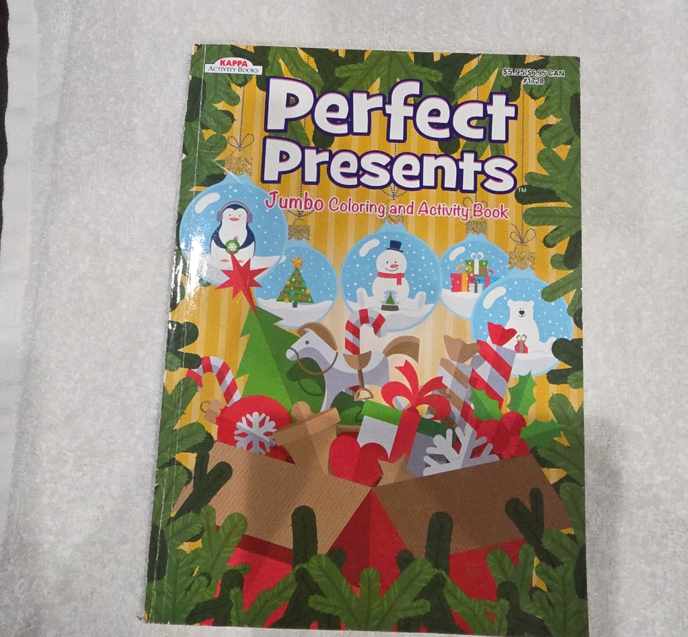 Perfect Presents Jumbo Coloring and Activity Book - Holiday Cover